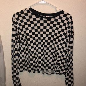 Checkered long sleeve